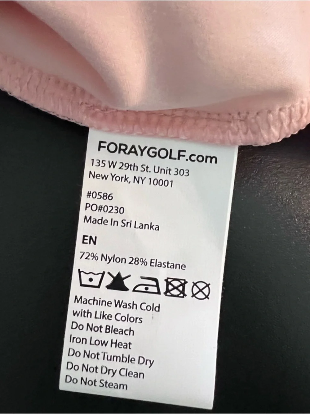 Foray Golf Women's Performance Large Pink Short Sleeve Polo Shirt - Picture 5 of 5